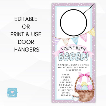 you've been egged door hanger